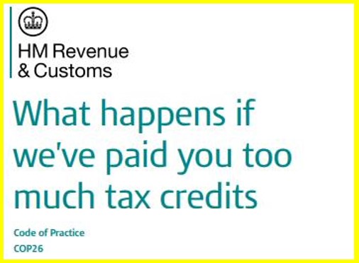tax credits overpayments guide